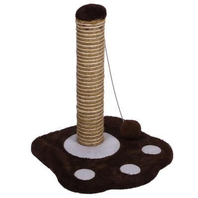 China Breathable Sisal Rope Cat Tree Pet Toy Supplies Braided Climbing Frame Striping Board Wooden Cat Treehouse for sale