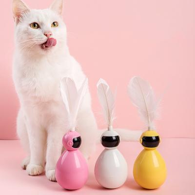 China Sustainable Cat Toys Robot Modeling ABS Material Feathers Safe Do Not Fall Off Cat Toys for sale