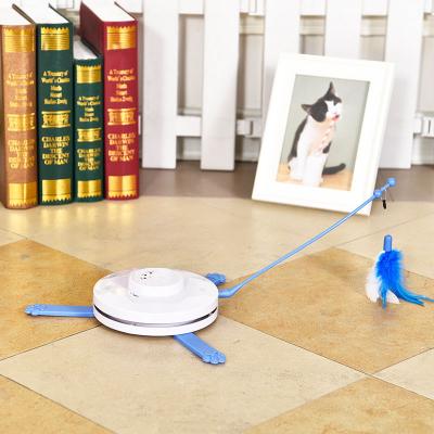 China Electric Interactive Cat Toys Cat Toys Electric Cat Toys Unseeable Viable Rotating Puzzle Stick Automatic Toy for sale