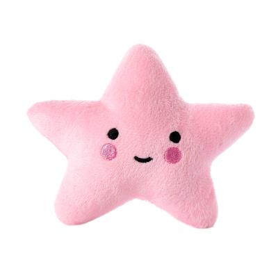 China Sustainable Pet Plush Interactive Chew Toys Clean Teething Starfish Dog Toy Durable for sale