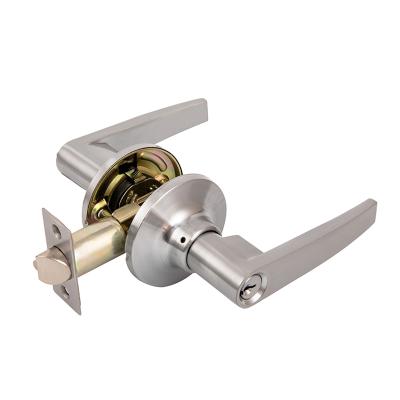 China USA Canada Market Best Privacy / Bathroom / Bedroom Privacy Lever Door Lock Satin Nickel Finish Knob Handle Lockset for sale