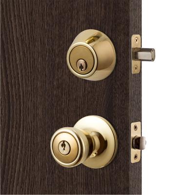 China Entry Door Lockset Entry Lever Knob Combo Entry Door With Deadbolt Lock Set for sale