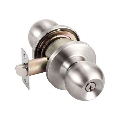 China Entrance Privacy Passage Entrance Cylindrical Round Knob Door Lock And Key Knob Lock for sale