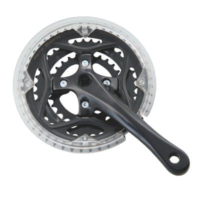 China Mountain Bikes Fashionable Steel Plastic Mtb Bicycle Parts Chainwheel Crank With 48-38-28T for sale