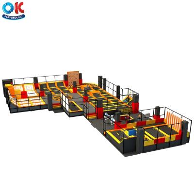 China Older Than 3 Years CORRECT Commercial Indoor Adult Trampoline Park Playground Hot Sale With Basketball Foam Climbing Pool for sale