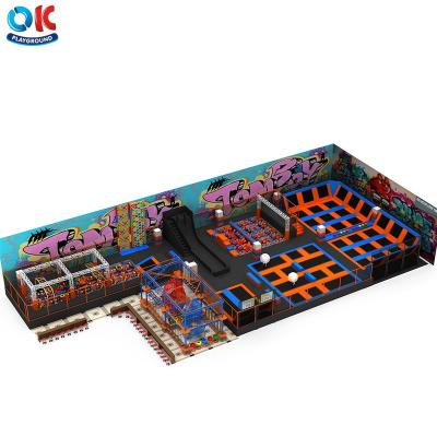 China Environmental OK Popular Playground Games Large Commercial Trampoline Park for sale