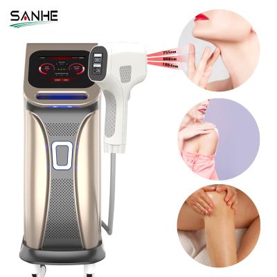 China Hair removal 2019 win silver diode laser hair removal three wavelength sanhe generator permanent china for sale