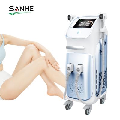 China Skin Tightening SANHE Diode Laser Double Handle 808Nm Diode Laser Double Handle Hair Removal Machine For Skin Rejuvenation for sale