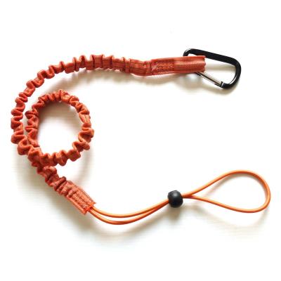 China Industrial Tool Retractable Orange Bungee Tool Lanyard for sale