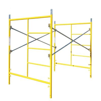 China Heavy Duty Facade Building Powder Q235 Coated Steel Mason H Frame Scaffolding for sale