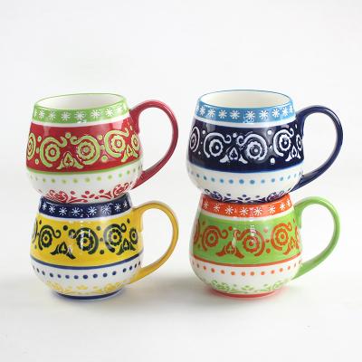 China Christmas Hot Sale Sublimation Ceramic Cup Viable Ceramic Mug Camping Mugs for sale