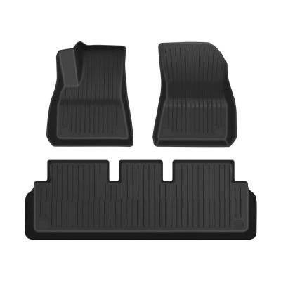 China Business/Luxury Tesla TPE High Quality Foot Mat Original Car Pattern Car Foot Mat Model 3 Special Car Use for sale