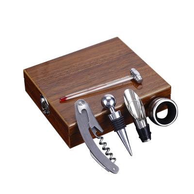 China Custom Durable Stainless Steel Wine Opener Souvenir Gift Set Corkscrew Bottle Opener Kit for sale