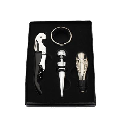 China Customized Wholesale Cheap Viable Square Box Cardboard Wine Opener Set Gift Corkscrew Wine Accessories Box With Custom Printing for sale