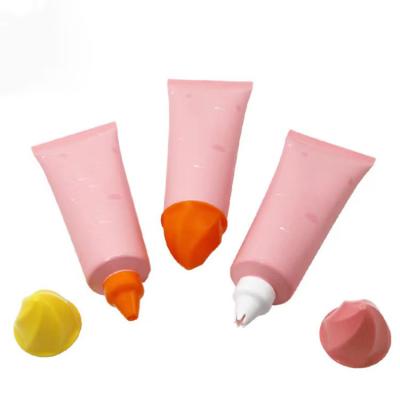 China Skin Care Hand Cream Tube Lotion Container Skin Care Packaging Plastic Tube With Ice Cream Shape Cover for sale