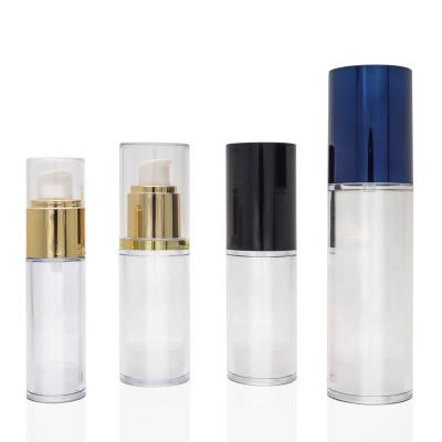 China 20ml 30ml 80ml Luxury Empty Transparent Base Lotion Perfume Cosmetic Pump Bottle Airless Packaging for sale