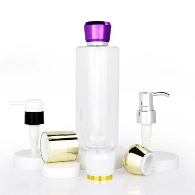 China Personal Care Empty Transparent Plastic Pump Bottles 400ml Lotion Pump Bottles Refillable Soap Dispenser Containers Durable Silver Cover for sale