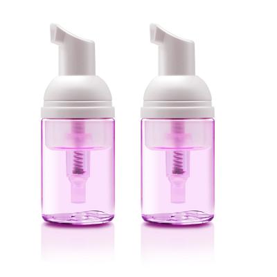 China 30ml Pet Foam Pump Bottle Custom Cosmetic Container Empty Cosmetic Containers Sets Pink Plastic Skin Care Packaging for sale