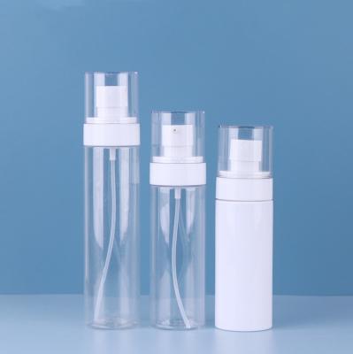 China Cosmetic In Stock Cosmetic Spray Bottle 100ml 120ml 150ml Lotion Shampoo Travel Set Plastic Packing Bottle for sale