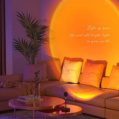 China Modern remote control rainbow led sunset lamp projection led for sale