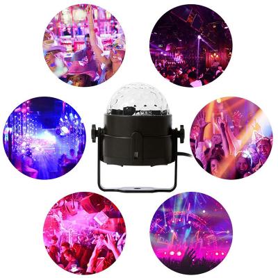 China Mini Sound Activated Effect Lighting Colorful Strobe Effect Magic Romantic Strobe Lamp 7 Modes RGB Disco Ball Light For DJ Bar Karaoke for sale