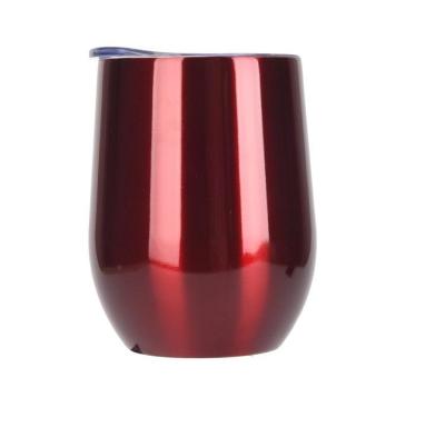 China Tethys Stocked Sublimation Wine Tumbler Stainless Steel With Straw Insulated Wine Tumbler With Lid Portable White Wine Tumbler With Lid for sale