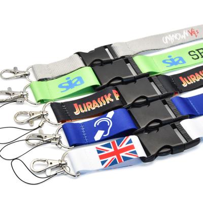 China Promotional Gift Promotion Heat Press Polyester Tape Custom Design Your Own Print Lanyard for sale