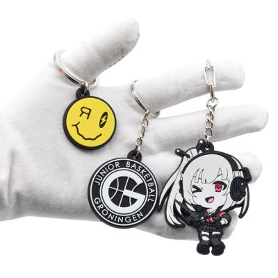 China Promotional Gift Souvenir Custom Design Anime PVC Soft Key Chain For Sale for sale