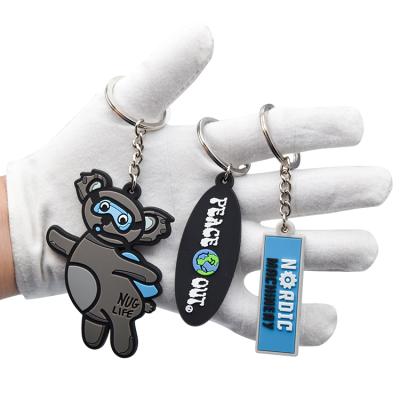 China Promotion Gift OEM Manufacturer Key Chain Custom Made Logo 2d Soft PVC Keychain 3d Cute Rubber PVC Key Chain for sale