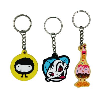 China Promotion Gift Factory Custom Logo Cute High Quality Soft PVC Rubber Key Chain for sale