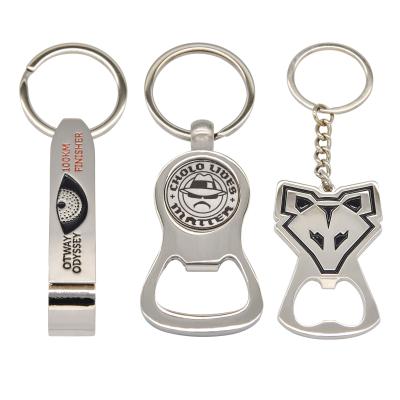 China Viable Wholesale Factory Personalized Custom Souvenir Make Empty Bottle Opener Key Chain for sale