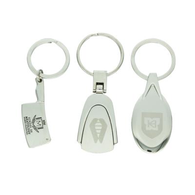 China Durable Manufacturer Wholesale Custom Metal Sublimation Shaped Cute Keychains For Promotion for sale