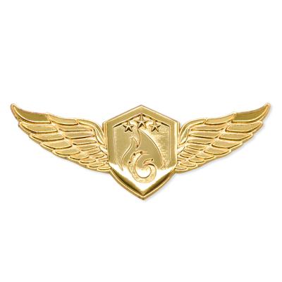 China Europe custom lapel pin manufacturer china metal plated 3d aircraft lapel pin badge for sale