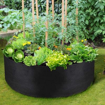 China Heavy Duty Aeration Thickened Nursery Felt Gardens Grow Bag Raised Planter Garden Bed Bag for sale