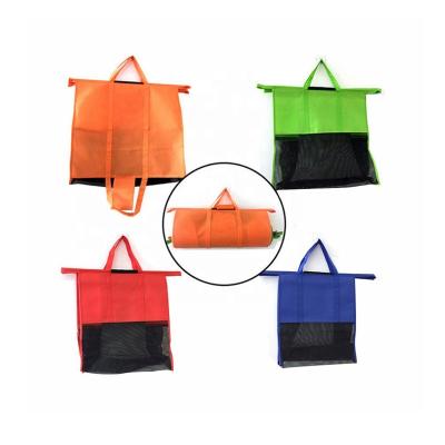 China Handled Colorful Vegetable Cart Bags Shopping Totes Set Of 4 for sale