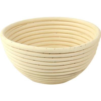 China Sustainable high quality hand woven round rattan bread proofing basket for sale for sale