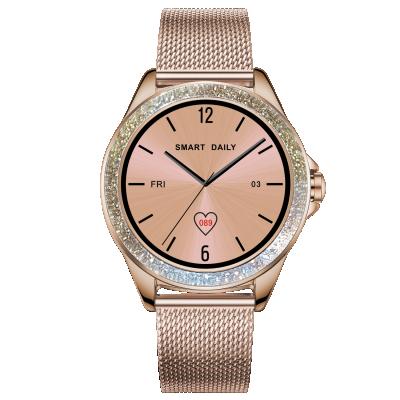 China BLE4.0 Touch Screen Women Digital Alarm Clock IP68 BSH01 Wrist Quartz Watch Hybrid Touch Screen SmartWatch for sale