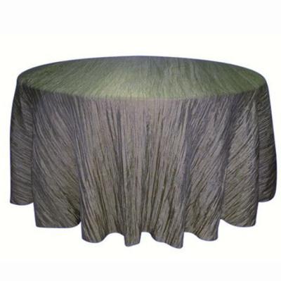 China High quality fancy waterproof ruffle plain dyed accordion pleat taffeta tablecloth for wedding party decoration for sale