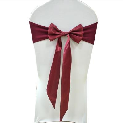 China Wholesale simple chair sash satin sash decor for wedding hotel banquet birthday party decoration for sale