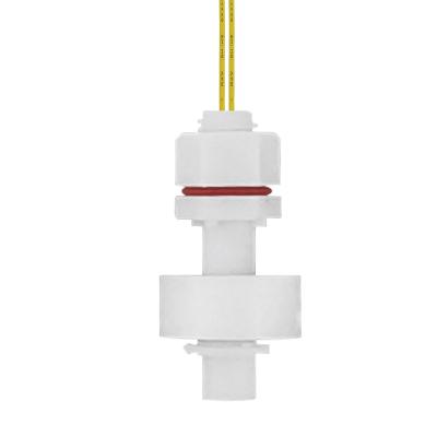 China Water tank plastic vertical mounted liquid level switch pp water float level sensor use 2 wires LLS-VP25 for sale