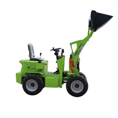 China The other factory direct high quality wholesale green electric mini wheel loader used in road bed engineering for sale