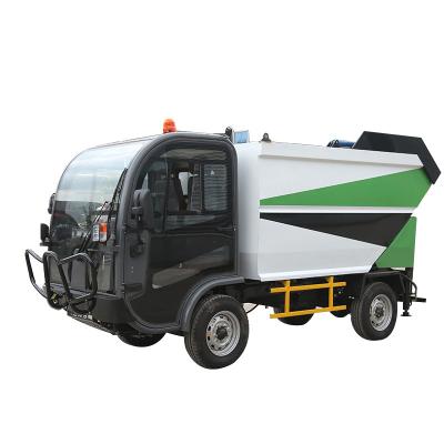 China Building Material Shops Electric Container Garbage Removal Customization Compressible Garbage Truck for sale