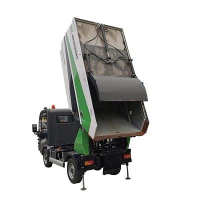 China Building Material Stores Customized Environmental Protection Large Scale Electric Dump Layout Green Garbage Truck for sale