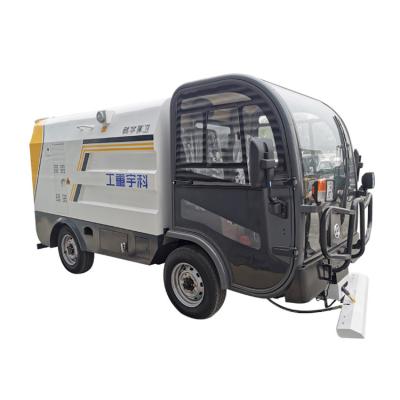 China Large hotels car sweeper road oad cleaning machine high pressure high quality cleaning truck for sale