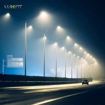 China ROAD LUXINT good heatsink high efficiency ip67 integrated cob 150w led street light outdoor area pole lighting with photocell for sale