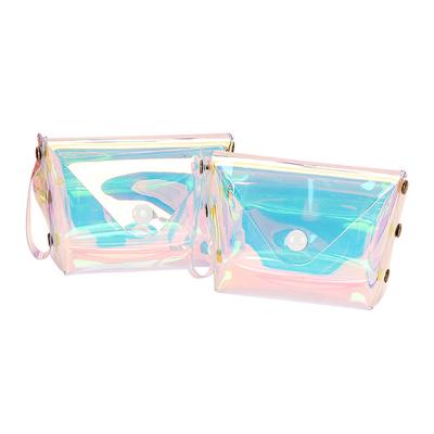 China Fashion Shining Coin Bag/Laser Pouch Makeup Bag Fashion Holographic Cosmetic Functional/Waterproof/Dresser Bag with Hand Strap for Women Girls for sale