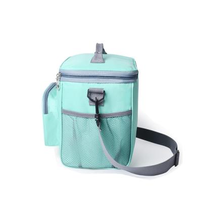 China Large Eco-Friendly Adult Bag Insulated Cooler Lunch Box For Men Women, Double Deck Heat Resistant Coolers With Adjustable Shoulder Hand for sale