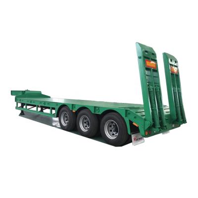 China Brand New Durable Heavy Duty Three Axle Lowboy Semi Trailer Truck Trailer For Construction Machinery Truck Trailer Star Trailer Customized 13T for sale