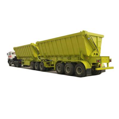 China Truck Trailer Star Trailer Guaranteed Fast Cargo Side Dumping Semi Trailers Truck For Coal Delivery for sale