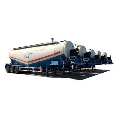 China Truck Trailer Star Brand 40ton 50ton V Type Tank 3axle Drive Ash Cement Bulker Silo Tanker for sale